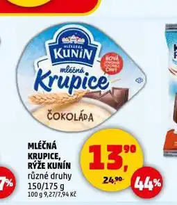 Penny Market Kunín mléčná krupice nabídka