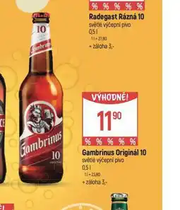 Globus Pivo gambrinus originál 10 nabídka