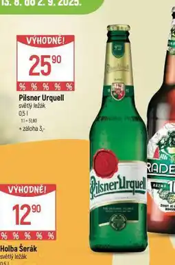 Globus Pivo pilsner urquell nabídka