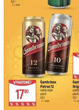 Globus Pivo gambrinus patron 12 nabídka
