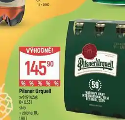 Globus Pivo pilsner urquell nabídka