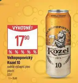 Globus Pivo velkopopovický kozel 10 nabídka