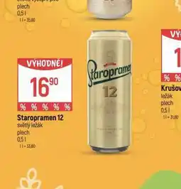 Globus Pivo staropramen 12 nabídka