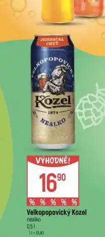 Globus Velkopopovický kozel nealko nabídka