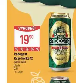Globus Pivo radegast ryze hořká 12 nabídka
