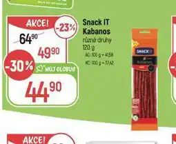 Globus Snak it kabanos nabídka