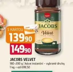 Terno Jacobs Velvet instantní káva 180/200g nabídka
