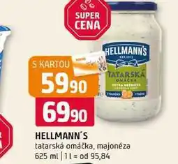 Terno Hellmann's tatarská omáčka, majonéza 625ml, vybrané druhy nabídka