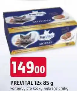 Trefa PREVITAL 12x 85 g konzervy pro kočky, vybrané druhy nabídka