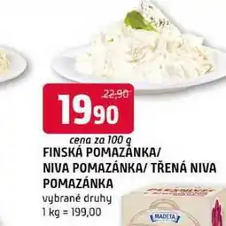 Terno Finská pomazánka niva pomazánka třená niva pomazánka 100g vybrané druhy nabídka