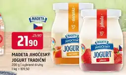 Terno Madeta Jihočeský jogurt tradiční 200g vybrané druhy nabídka