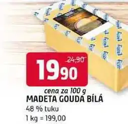 Terno Madeta gouda bílá 48 % tuku 100g nabídka