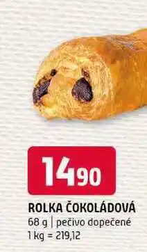 Terno Rolka čokoládová 68 g pečivo dopečené nabídka