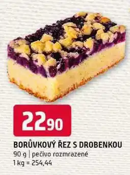 Terno Borůvkový řez s drobenkou 90 g pečivo rozmrazené nabídka