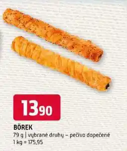 Terno BÖREK 79 g vybrané druhy pečivo dopečené nabídka