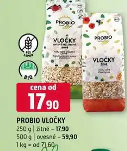 Terno PROBIO VLOČKY 250 g žitné 500 g ovesné nabídka