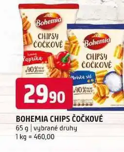 Terno Bohemia Chips čočkové 65g, vybrané druhy nabídka