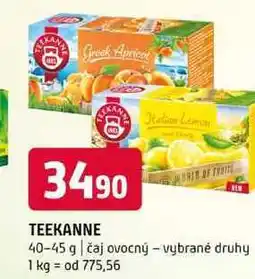 Terno TEEKANNE 40-45 g čaj ovocný vybrané druhy nabídka