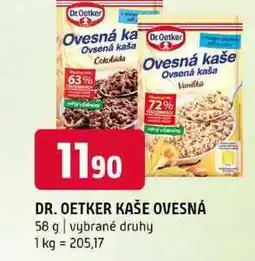 Terno Dr. Oetker Ovesná kaše 58g, vybrané druhy nabídka