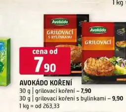 Terno AVOKÁDO KOŘENÍ 30 g grilovací koření 30 g grilovací kořeni s bylinkami nabídka