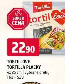 Terno Tortillove tortilla placky 4x 25 cm vybrané druhy nabídka