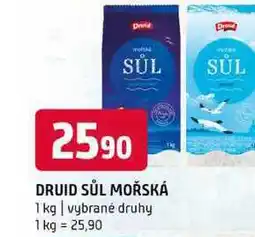 Terno DRUID SŮL MOŘSKÁ 1 kg vybrané druhy nabídka