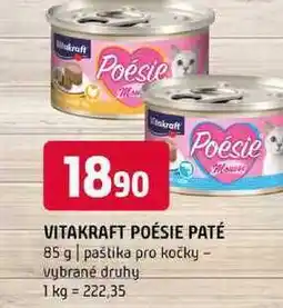 Terno VITAKRAFT POÉSIE PATÉ 85 g paštika pro kočky vybrané druhy nabídka