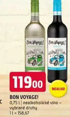 Terno Bon Voyage! 0,75l nealkoholické víno vybrané druhy nabídka