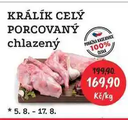 RABBIT řeznictví Králík porcovaný chlazený 1 kg nabídka
