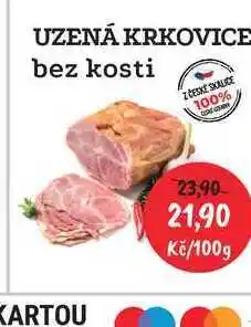 RABBIT řeznictví UZENÁ KRKOVICE bez kosti 100g nabídka