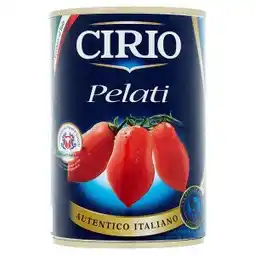 Trefa Cirio Pelati Loupaná oválná rajčata v rajčatové šťávě 400g nabídka