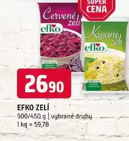 Terno EFKO ZELÍ 500/450 g vybrané druhy nabídka