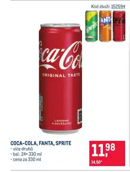 Makro COCA-COLA, FANTA, SPRITE nabídka