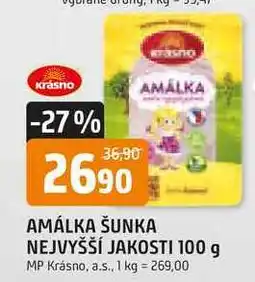 Trefa AMÁLKA ŠUNKA NEJVYŠŠÍ JAKOSTI 100 g nabídka