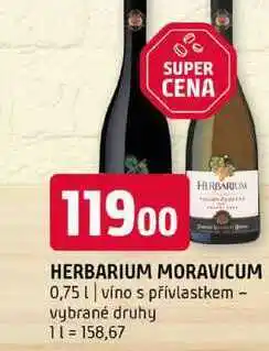 Terno HERBARIUM MORAVICUM 0,75l víno s přívlastkem vybrané druhy nabídka