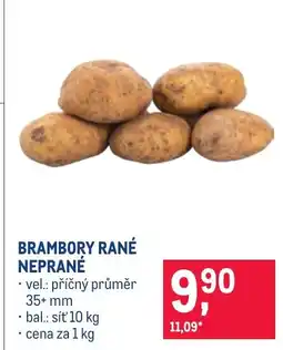 Makro Brambory rané neprané nabídka