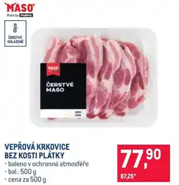 Makro Vepřová krkovice bez kosti plátky nabídka