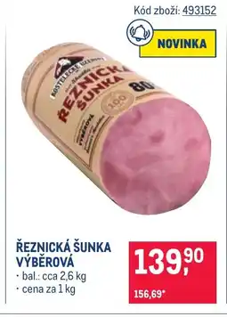 Makro Řeznická šunka výběrová nabídka