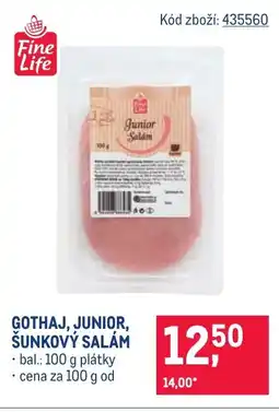 Makro Gothaj, junior, šunkový salám nabídka