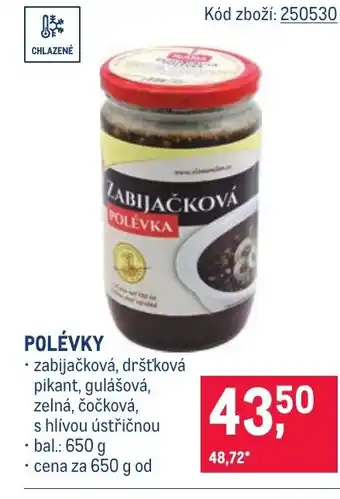 Makro Polévky nabídka