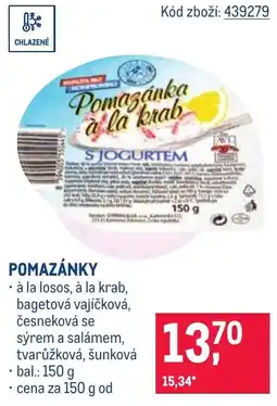 Makro Pomazánky nabídka