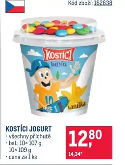 Makro KOSTÍCI Jogurt nabídka