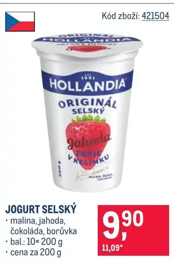 Makro HOLLANDIA Jogurt selský nabídka