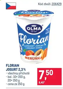 Makro OLMA Florian jogurt 2,3% nabídka