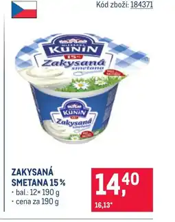 Makro Zakysaná smetana 15% nabídka