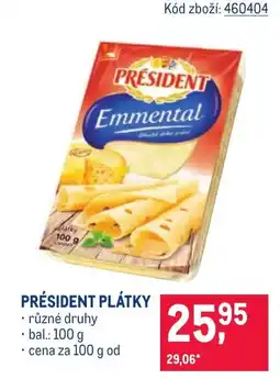 Makro Président plátky nabídka