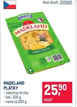 Makro MADETA Madeland plátky nabídka