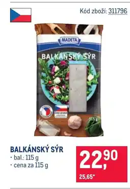Makro MADETA Balkánský sýr nabídka