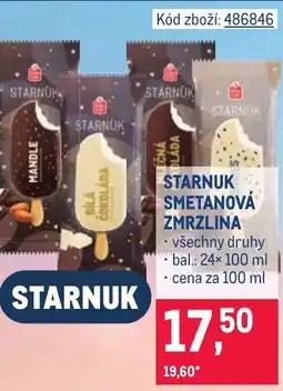 Makro Starnuk smetanová zmrzlina nabídka