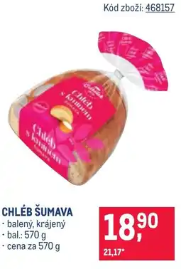 Makro Chléb šumava nabídka